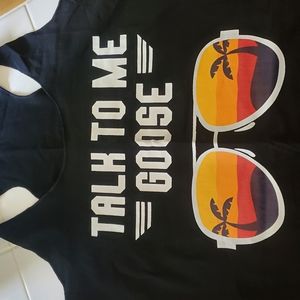 Talk to me goose tank top